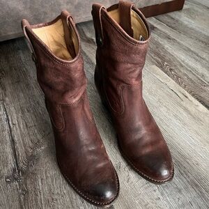 Frye Dark Brown Leather Boots